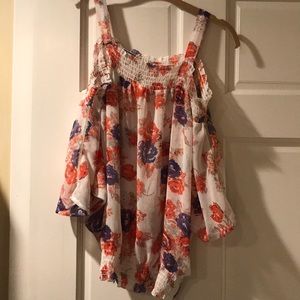 Off the shoulder dress blouse